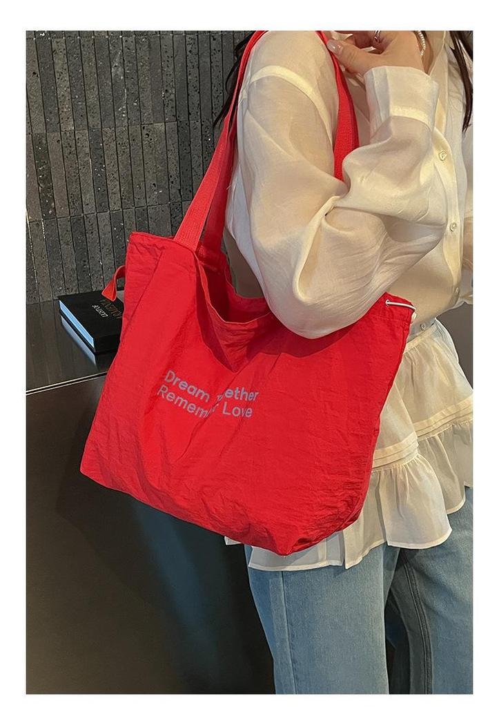 2026 Casual Large Capacity Canvas Drawstring Shopping Bag for Students