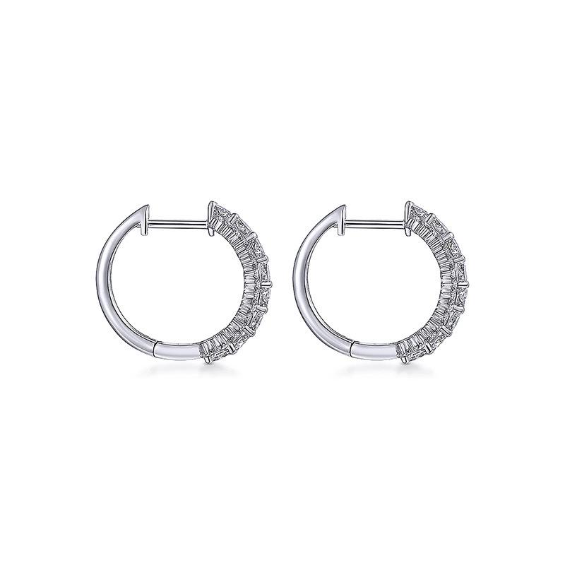 Cao Shi Boucles d'oreilles circulaires chic français - Boucles d'oreilles tendance haut de gamme pour mondaines élégantes
