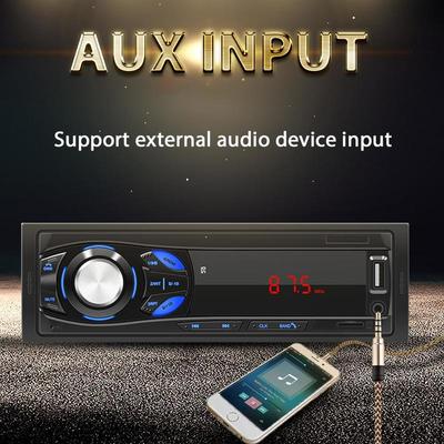 1DIN autorádio do auta 12V přehrávač do auta s podporou dálkového ovládání BT USB/SD/AUX-IN