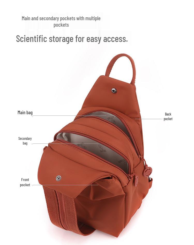 High-Value Multi-Layer Nylon Fashion Backpack - Versatile Single Shoulder Casual Women's Bag, Korean Style