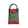 Red Auspicious Knitted Women's Tote Bag: Versatile Large Capacity Wedding Favor Series