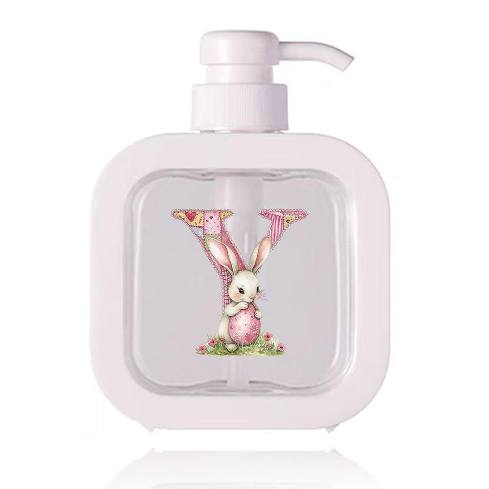 500ml Refillable Lotion Pump Bottle Empty Plastic Dispenser Leakproof Portable for Body Lotion Hand Wash Shower Gel Office Gift