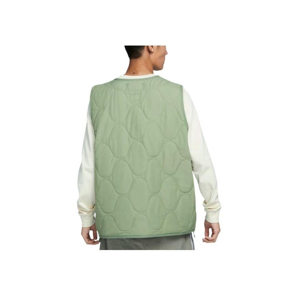 Nike Solid Color Warm Military Style Cotton Vest Men Outerwear Olive-Green DX0891-386