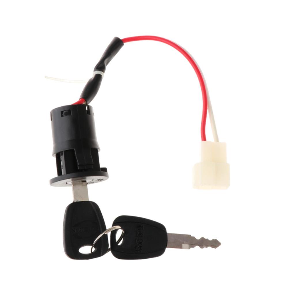 Cylinder Lock Ignition Switch for Scooter ATV with Key Starter Accessory