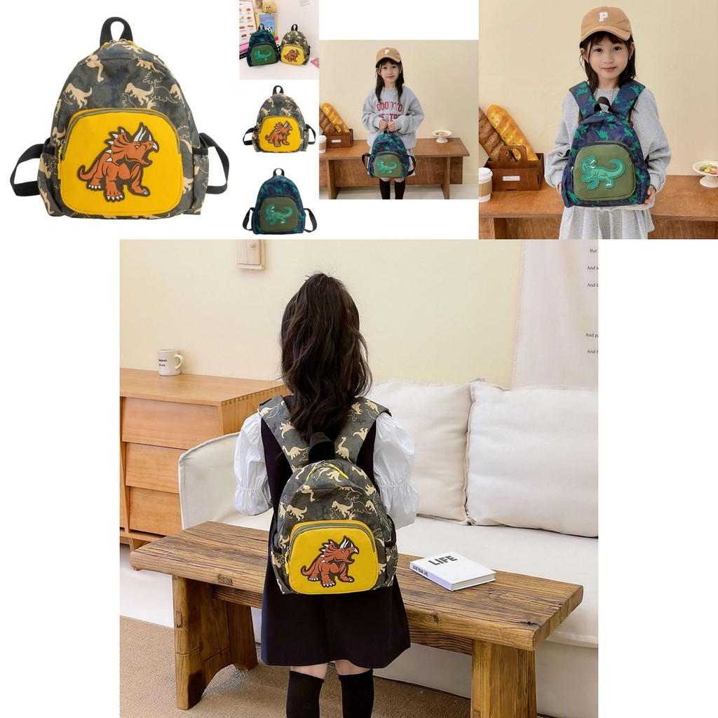 Cute And Colorful Dinosaur Print Backpack For Kids Perfect For Preschool Activities