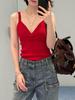Gilet in Maglia Canotta Moda Primavera 2026 Logo Rosso