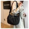 Nylon Drawstring  Crossbody Bag Large-Capacity Tote  Bag Trendy Pleated Shoulder Bag  Outdoor