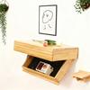 Floating Shelf with Hidden Compartment Modern Wooden Floating Shelf Wall Mount Storage And Display Shelf for Living Room Bedroom Office