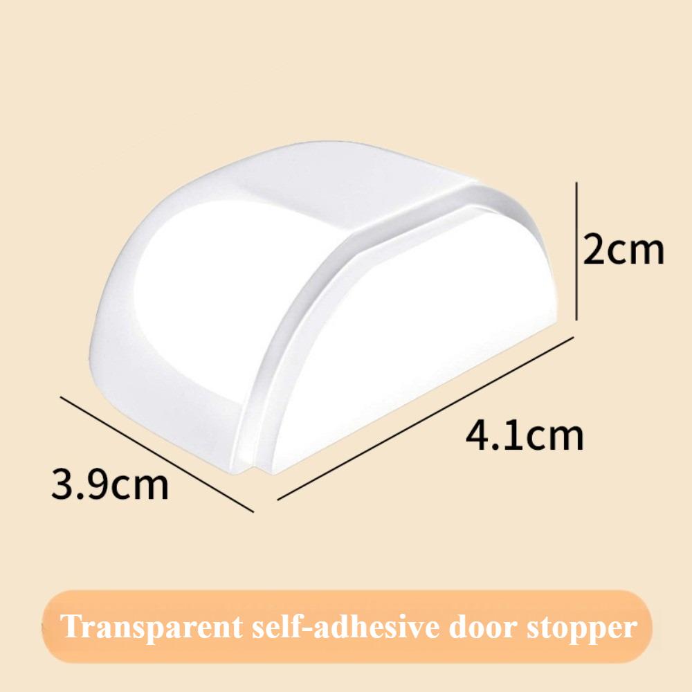 1PC SilentGuard Transparent Door Stop Self Adhesive TPU Plastic Non Slip No Drill Anti Collision Bumper for Home Office