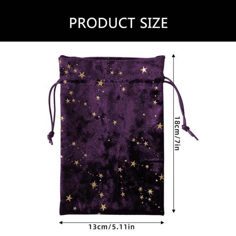 Kordelzug Würfeltasche Astrolabien Divinationen Tarots Kartenbeutel Brettspieltasche Flanell Schmuckverpackung Aufbewahrungstaschen
