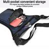Men Fanny Pack Adjustable Leg Side Bag with Multiple Pockets Large Capacity Waist Pouch for Motorcycle Cycling Traveling