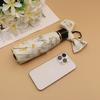 Automatic Sunshade Umbrella with Fresh Floral Design, Suitable for Both Sunny and Rainy Weather, Compact and Portable, Sun Protection Umbrella