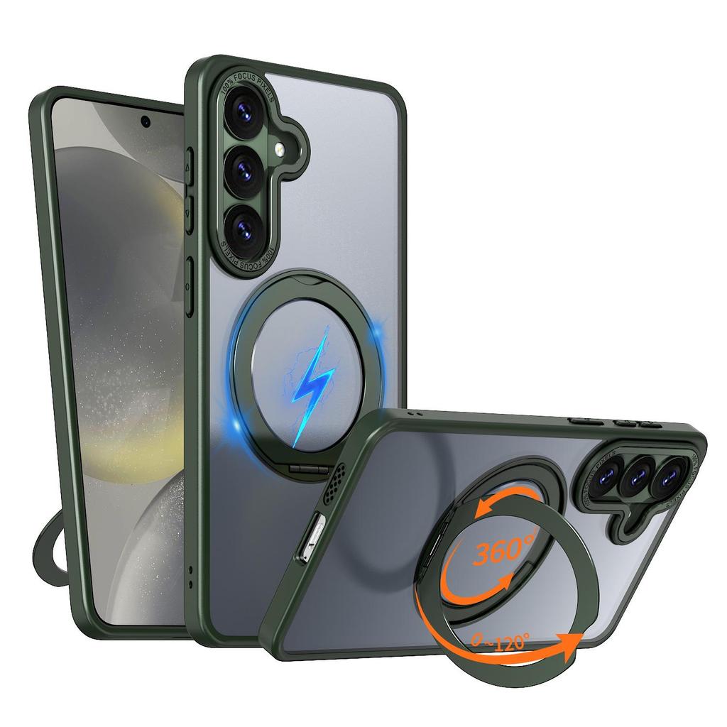 Samsung S26 Ultra Telefoonhoesje met 360 Draaibare Standaard - Valbestendig Beschermhoesje voor S25/S24 Plus