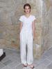 ETMON Cross Lace T-Shirt, White