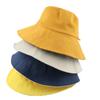 Chapeau de pêcheur version coréenne 2025 chapeau de soleil à large bord double face pour hommes et femmes couleur unie chapeau de visage protection UV