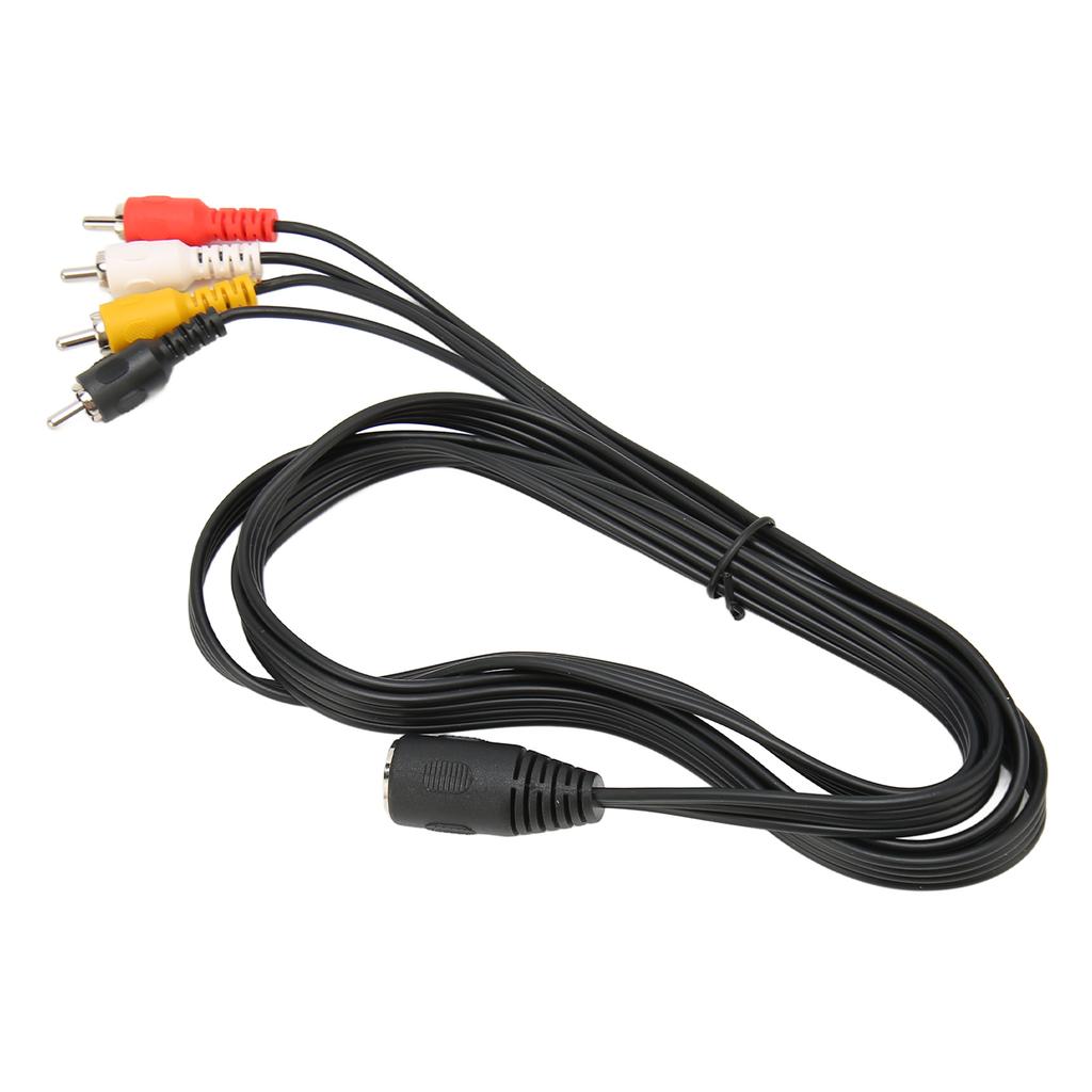 5 Pin DIN to 4 RCA Cable Female to Male Plug and Play Sound Adapter Cord for CD Amplifier Speaker 4.9ft