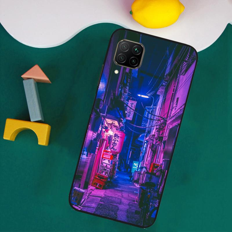 

Japanese Night City Aesthetic For Huawei Nova Y73 Y72 Y70 Y90 Y60 Y61 Y91 12s 12i 11i 8i 9 10 SE P40 Lite P30 P60 Pro Case Huawei Nova 9