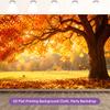 1Pcs Fall Tree Golden Autumn Leaves Scene Decoration Background Fall Backdrop Decorations For Photo Studio Photo Booth Party