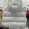 New autumn and winter hooded outer wear down cotton vest vest double zipper short coat women