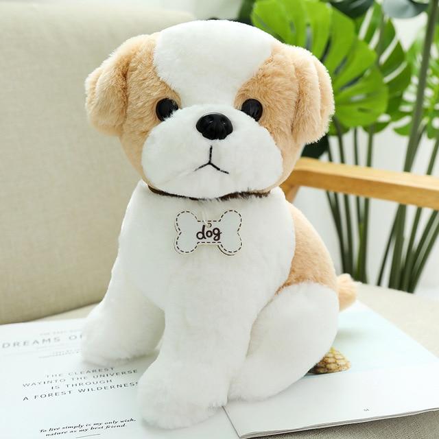 22 /30 /40cm Kawaii Chihuahua Bulldog Peluş Oyuncaklar Sevimli Simülasyon Hayvan Köpek Bebekleri Dolgulu Yumuşak Oyuncaklar Çocuk Bebek Doğum Günü Hediyesi İçin