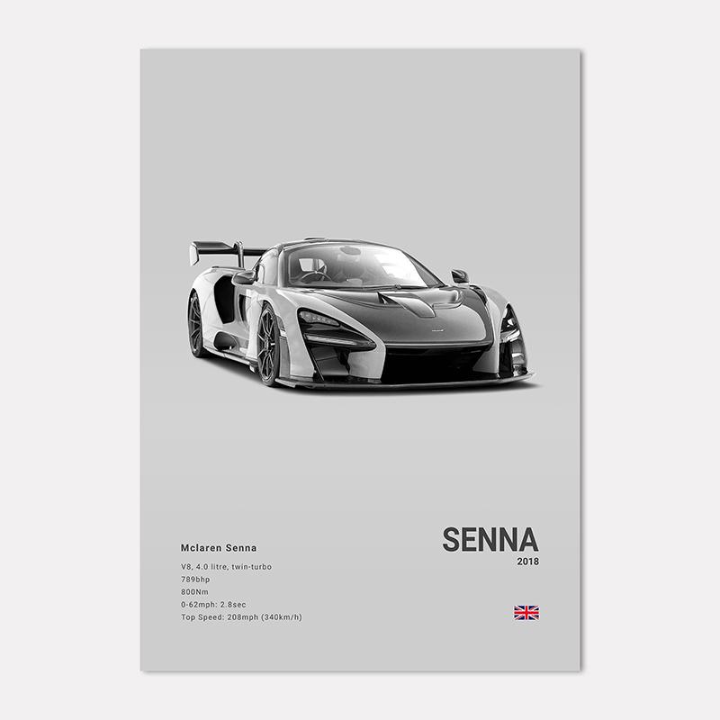 Berühmte Autos Super Sport Wandkunst Druck Poster M4 P1 DIVO STO SVJ Dekoration Wandbild Moderne Heimdekoration Geburtstagsgeschenk Ungerahmt