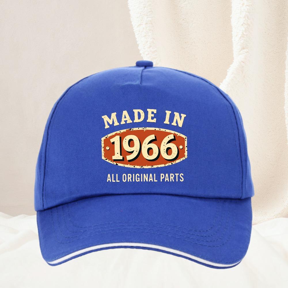 Made In All Original Parts Print Vintage Hat for Unisex Women Summer Fashion Baseball Cap