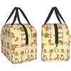 Cute Animal Yoga Lunch Bag Cooler Bag Women Men Tote Bag Insulated Lunch Box Thermal Lunch Bag for Picnic Beach Fishing Work