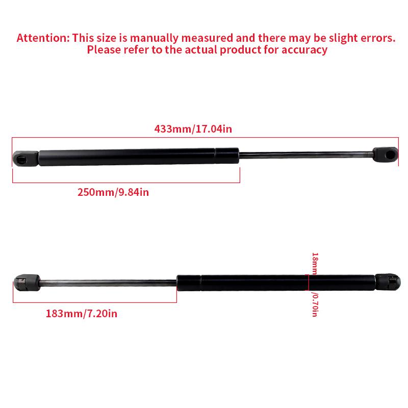 2PCS For Renault Clio MK2 Hatchback 1998-2005 Car Gas Struts Rear Trunk Tailgate Boot Front Bonnet Hood Shock Lift Support Bar