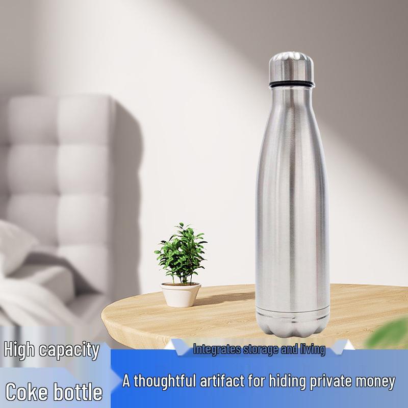 Large Capacity Hidden Storage Water Bottle - Insulated, Safe Family Organizer
