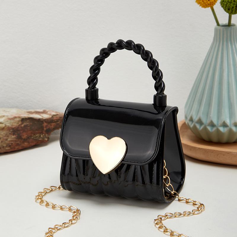 2023 Diamond Embossed Heart-Shaped Mini Jelly Coin Purse