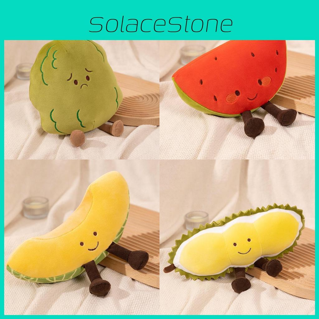 Cartoon Watermelon Fruit Hami Melon Durian Bitter Melon Plush Play Doll Sofa