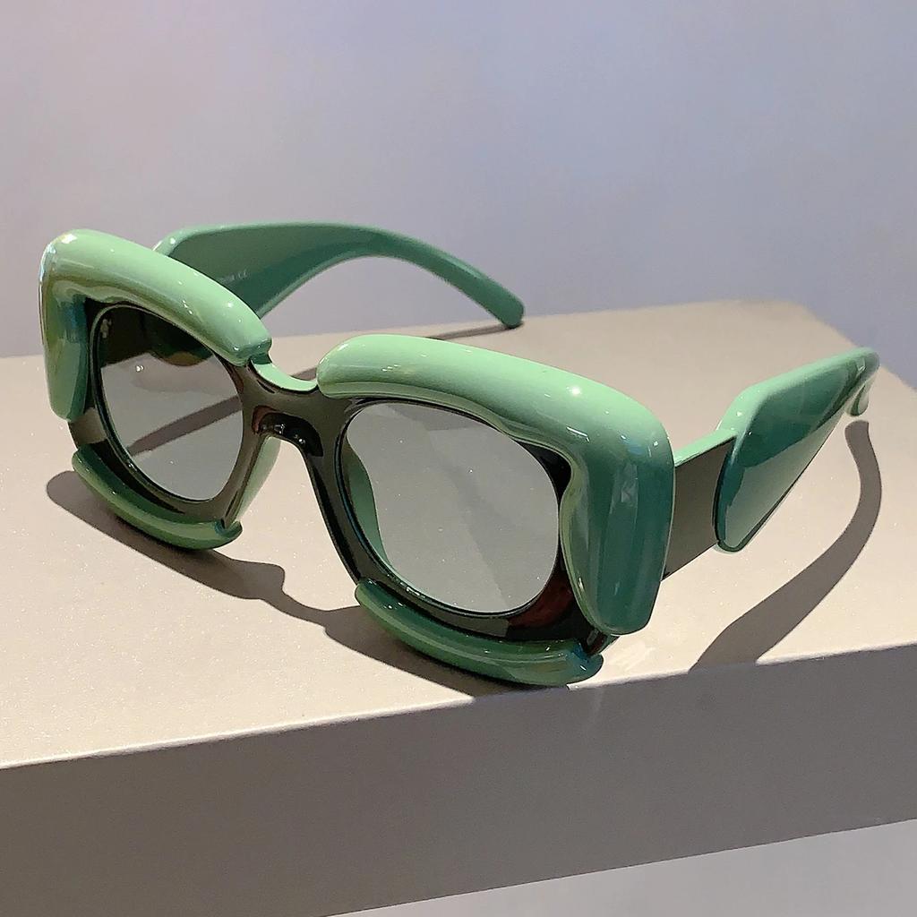 Square Women Sunglasses  New Oversized Cloud Shape Rim Shades Ins Trendy Luxury Brand Design UV400 Protection Eyewear