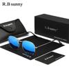 RBsunny Classical Polarized Sunglasses Men Hexagon Retro Glasses Stainless Steel Women UV400 Square Polygon Mirror Lens Eyewear