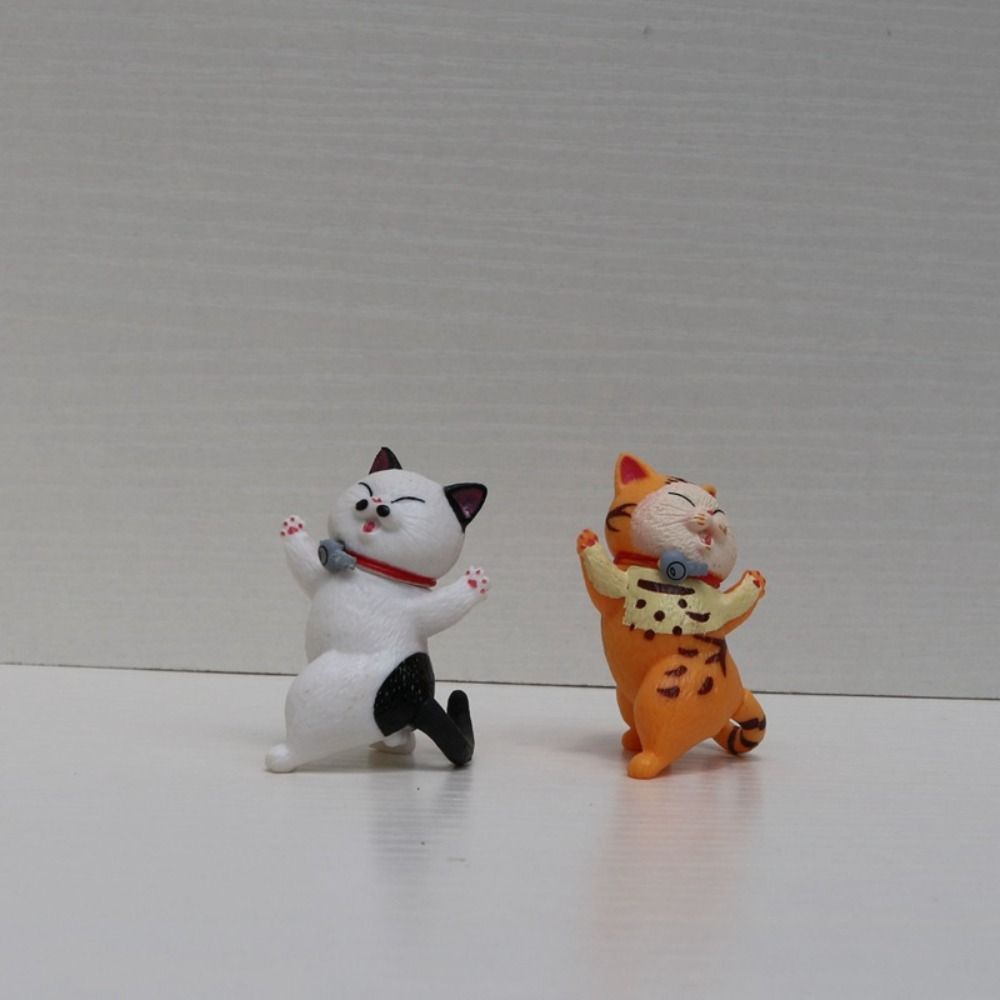 9/10PCS Multicolor Cat Doll Ornaments DIY Mini Model Desktop Toys Decoration Crafts Home Decoration