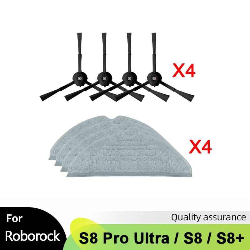 For Roborock S8 S8 Pro Ultra S8+ G20 Robot Vacuum Spare Parts Main Side Brush Mop Hepa Filter Dust Bag Cleaning Rolling Brush