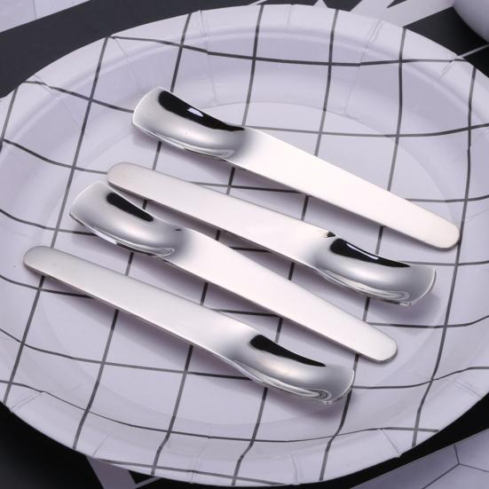 1Pc Stainless Steel Ice Cream Yogurt Dessert Spoon Stirring Kitchen Flatware