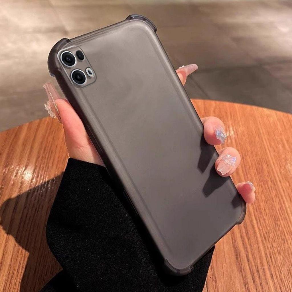 Case for OPPO Reno13 Pro 5G Shockproof Airbag Bumper Casing Frosted Translucent Cover