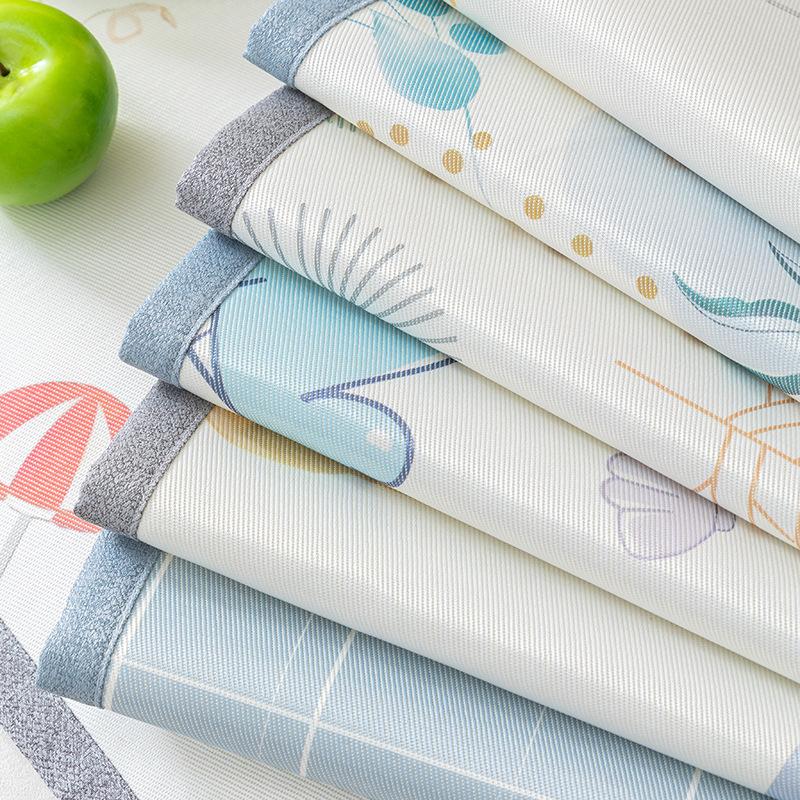 Summer Ice Silk Summer Mat Sofa Cushion Non-Slip Cover Cover Cool Breathable Multifunctional High-Grade Cover Cloth Summer Seat Cushions