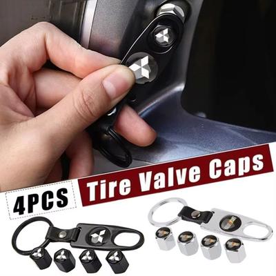 Car Tire Valve Stems Cap Tire Valve Wheel Stem Airdust Covers For Ralliart ASX Lancer Pajero Outlander Galant Mirage