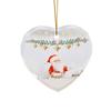 1pc-Christmas Tree Decorations - Transparent Double Sided Mini Decorations | Creative Christmas Decorations, Creative Pendants