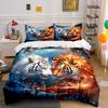 White and Orange Tigers. Bedding Sets Duvet Cover Sets Duvet Covers Pillowcases(1 * Duvet Cover 2 * Pillowcases Without Duvet Insert)
