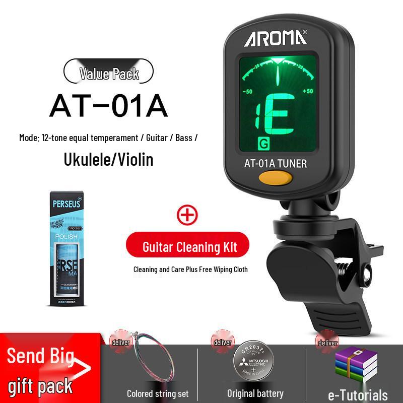 Anoma Univerzální elektronická ladička pro kytaru, ukulele a housle