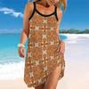 Women's Beach Dress Mini Dress  Rainbow Wave  Print Casual Modern Dress Sleeveless Loose Fit Outdoor Daily Summer