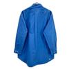 MIUMIU 22SS MK1626 Logo Embroidered Oversized Poplin Long-Sleeve Shirt Tops 40 blueUsed