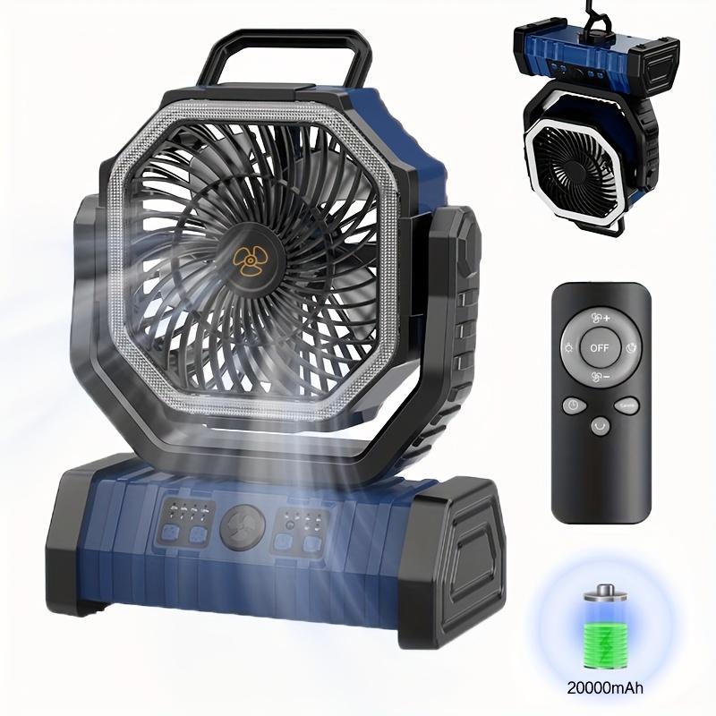 20,000Mah Portable Fan for Outdoor Camping, USB Rechargeable Fan Ideal for Fishing, Compact Tent Fan for Camping, Suitable for Outdoor And Indoor Use