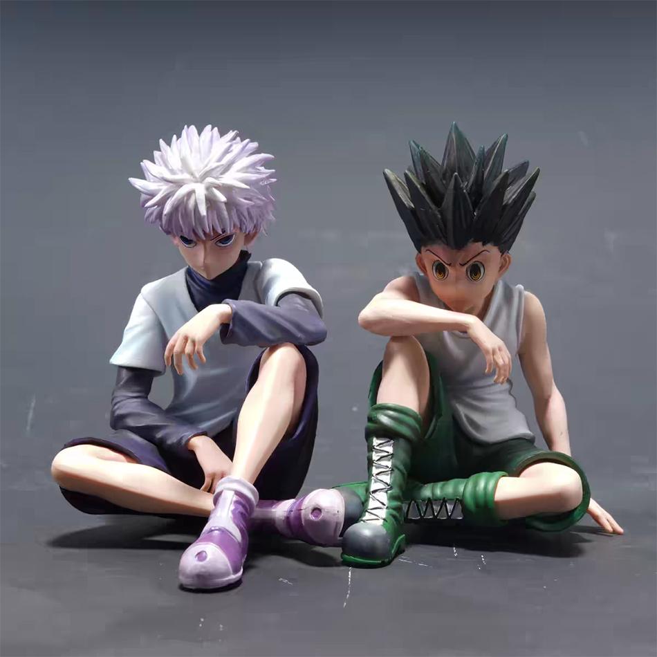 Anime Hunter x Hunter Figures Sitting Posture Xiaojie PVC Model Desktop Collection Ornaments Kids Gift