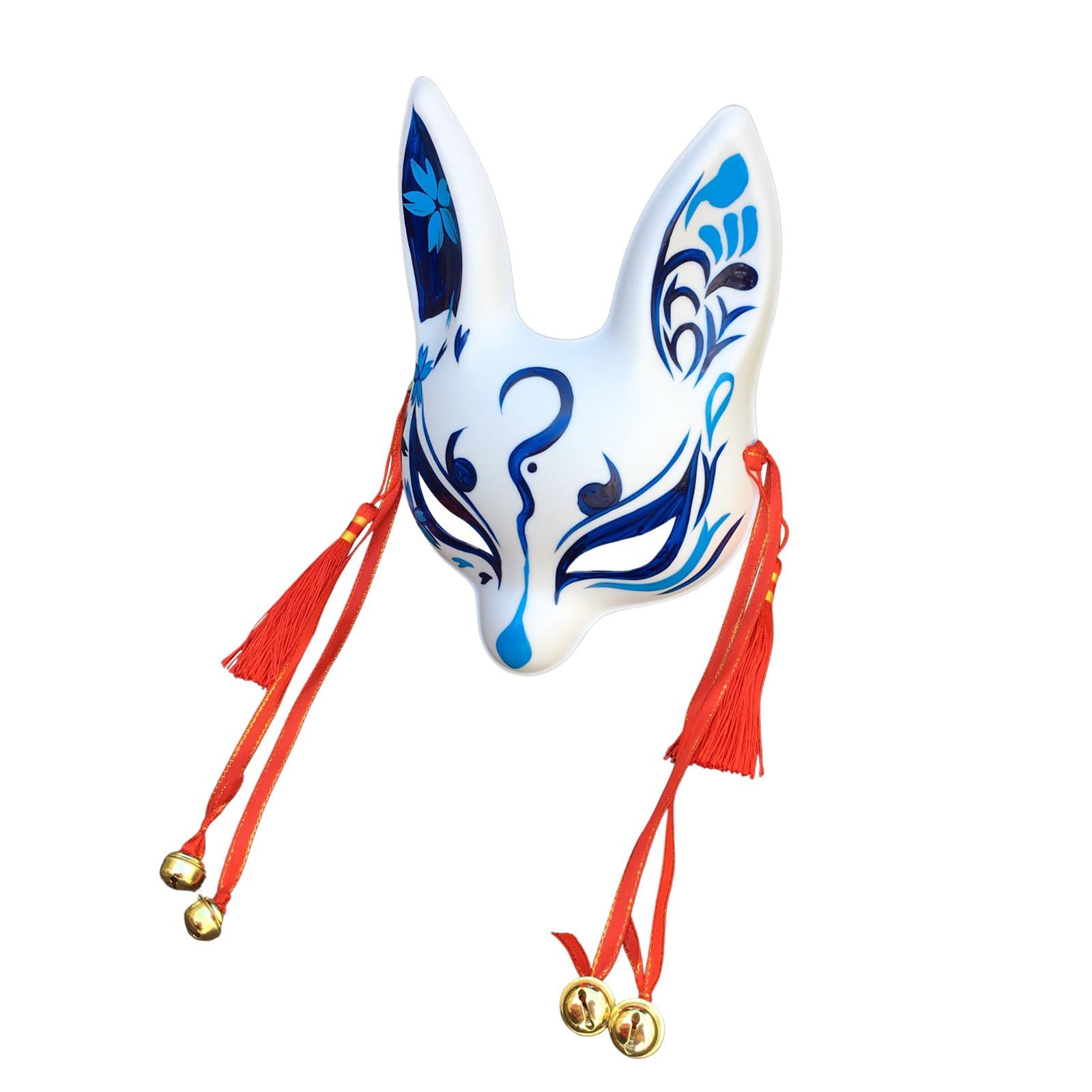 [§podresumYuzu Natsu] Bunny Fox Mask Traditional Japanese Style Cosplay Rabbit Fox Kabuki Mask Kimono Costume Accessory Room Decoration