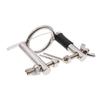 Electric Shock Pulse Urethral Dilator Kit with Stainless Steel Probe and Non-Woven Fabric Patch for Male Enhancement