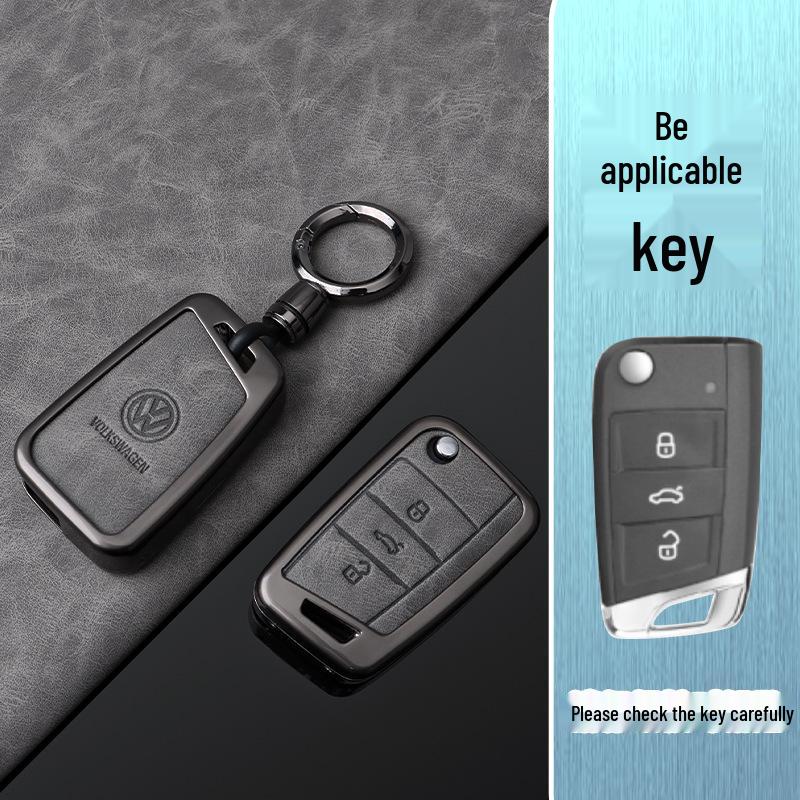 Compatible Volkswagen 14-20 Key Case: Zero Degree Bora Tayron Tiguan L Protective Car Key Shell