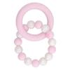 Baby Helle Farbe Zahnungsperlenarmband Säugling Zahnfleischlinderung Weicher Silikon-Beißring Spielzeug für Zuhause